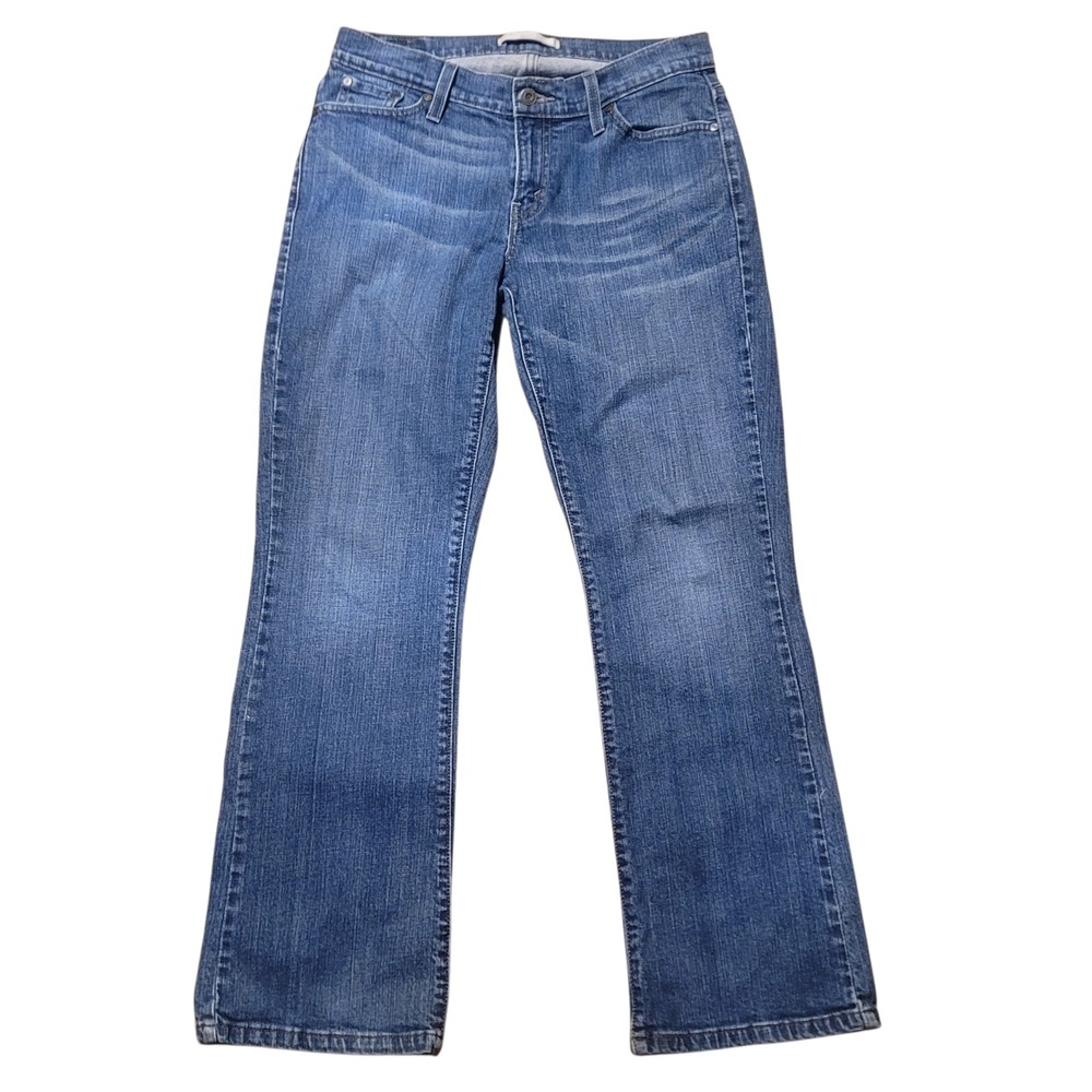 Levis 529‎ Curvy Bootcut Jeans Womens 12 Medium Blue Denim Stretch Pants 529-12M